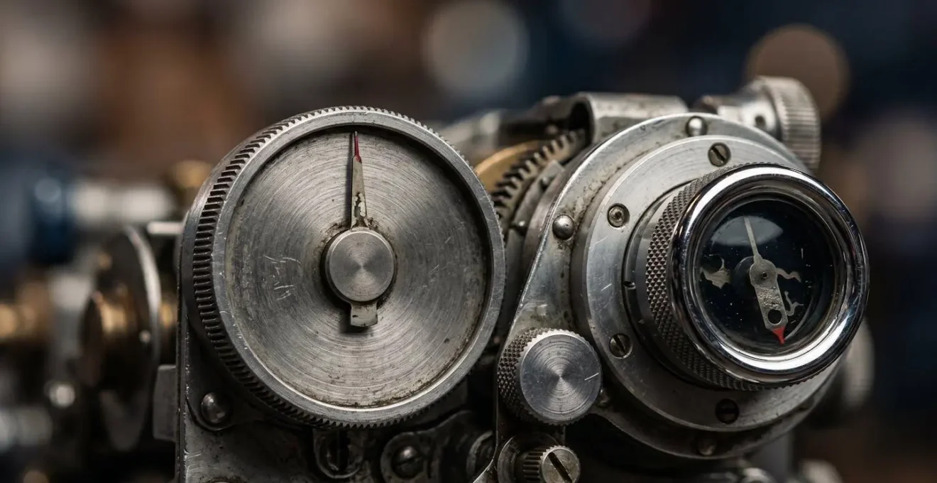 Vue macro sur les instruments de mesure du carburant d'un jet privé avec textures métalliques
